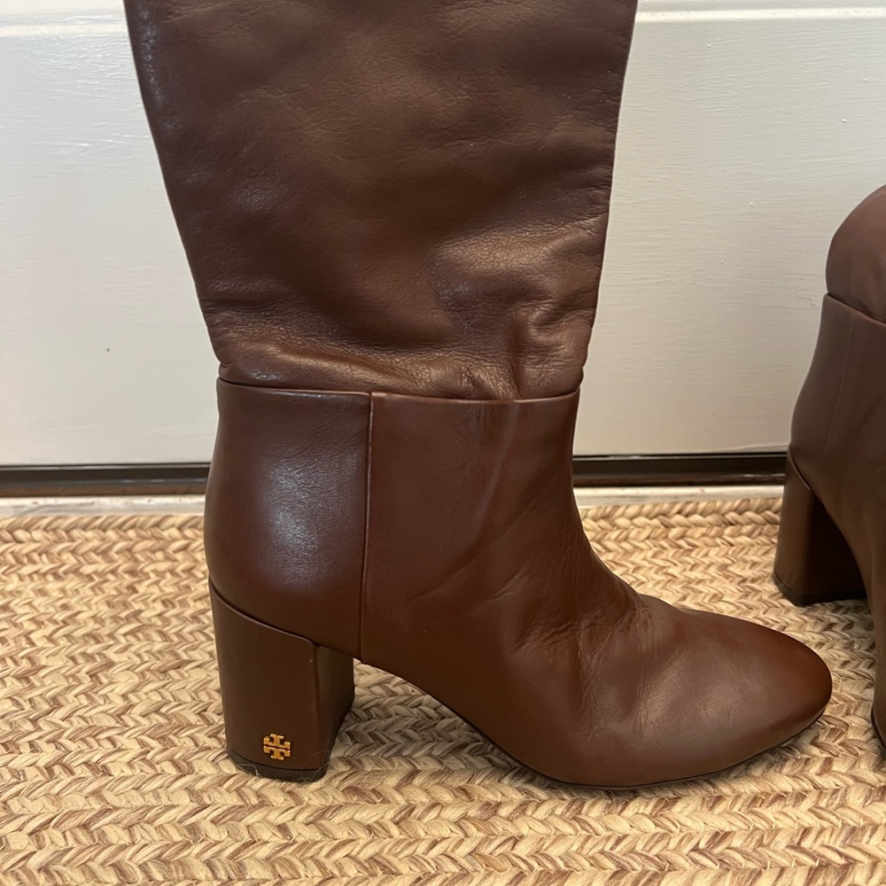 Tory Burch leather boots. New like condition. Size 6.5